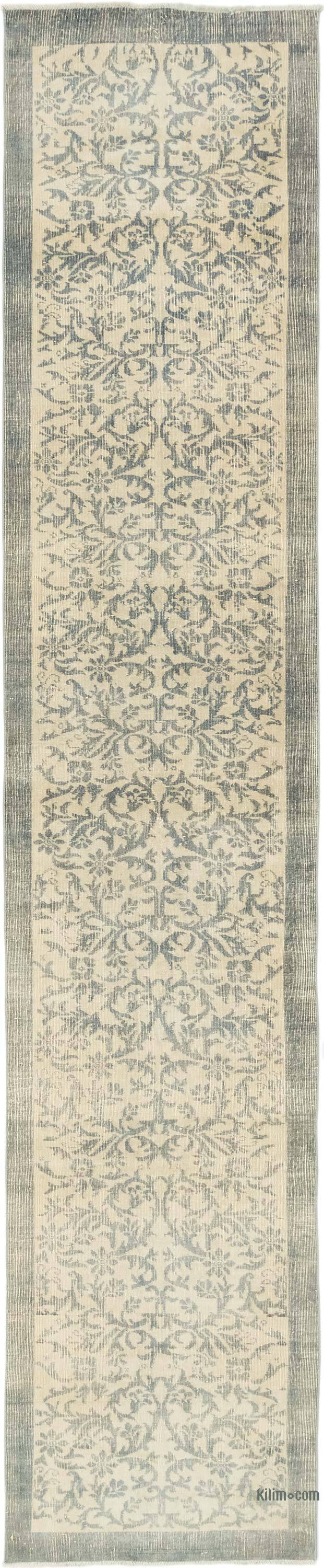 Vintage Turkish Hand-Knotted Runner - 2' 10" x 14' 6" (34" x 174") - K0080998