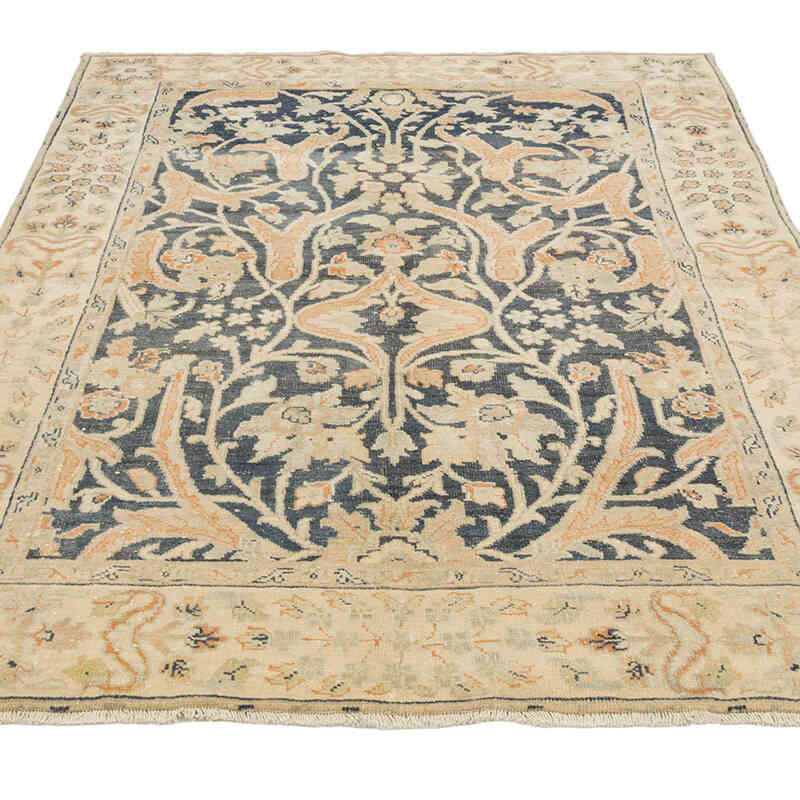 Alfombra Vintage Turca Anudada a Mano - 131 cm x 188 cm - K0081002