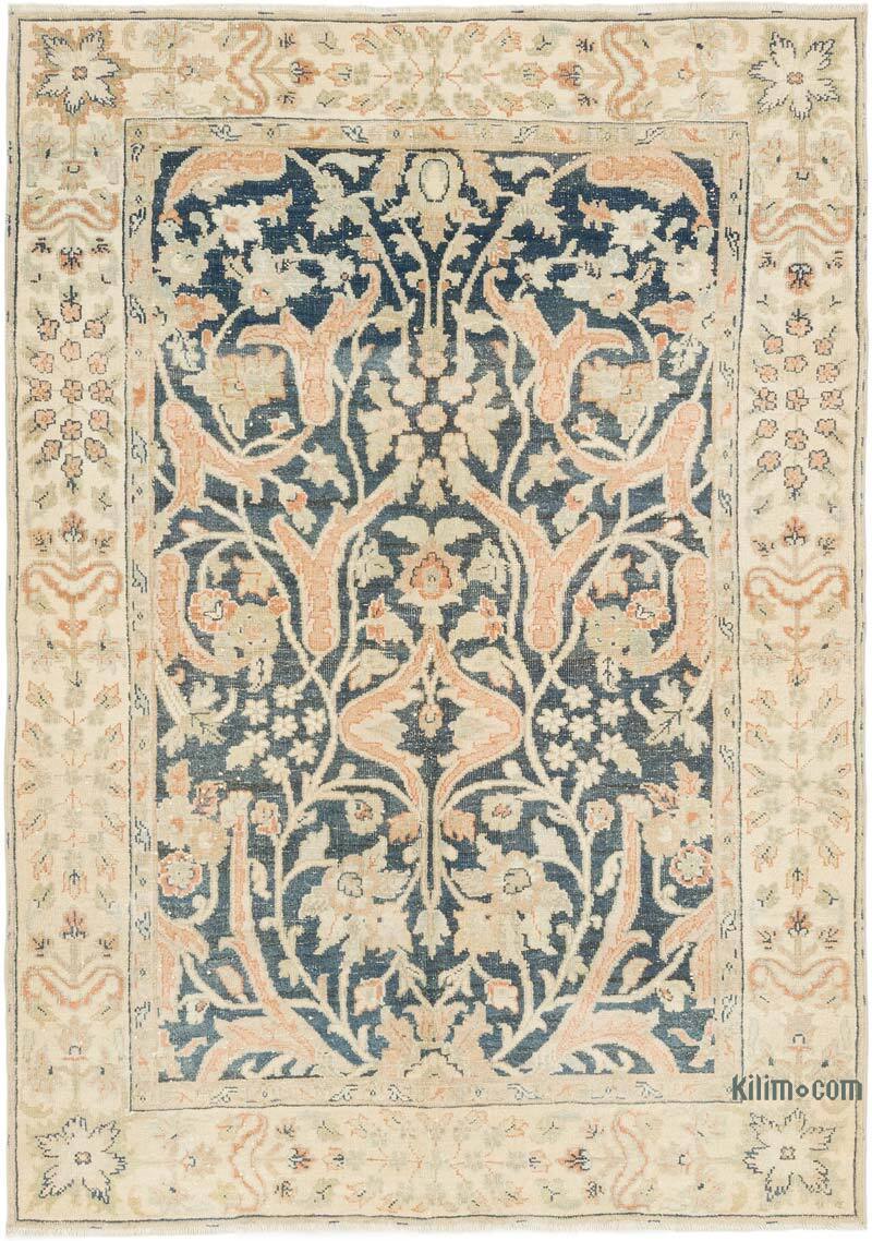 Alfombra Vintage Turca Anudada a Mano - 131 cm x 188 cm - K0081002