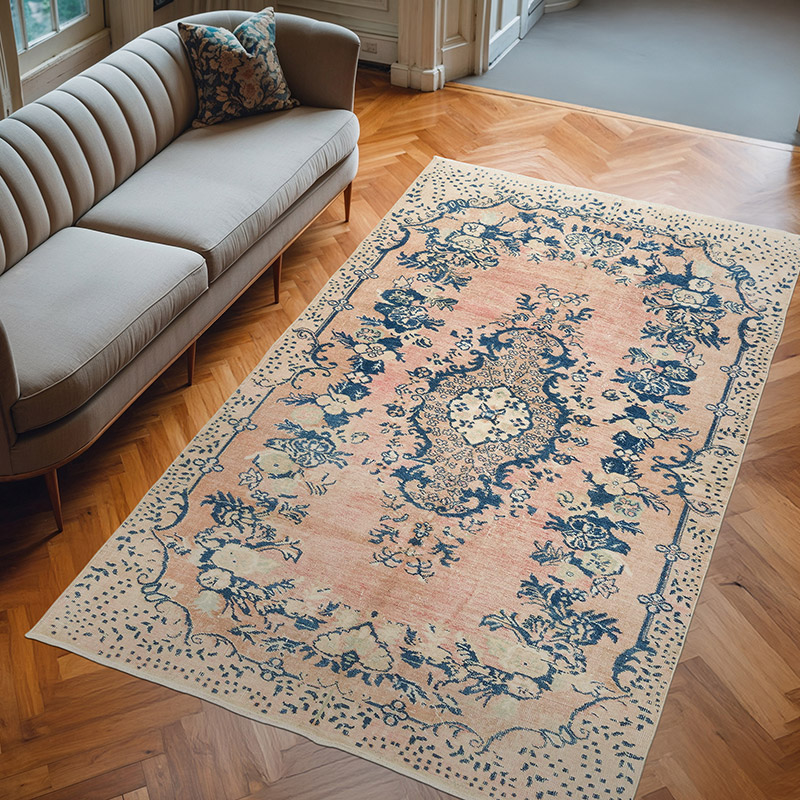 El Dokuma Vintage Halı - 166 cm x 273 cm - K0081005