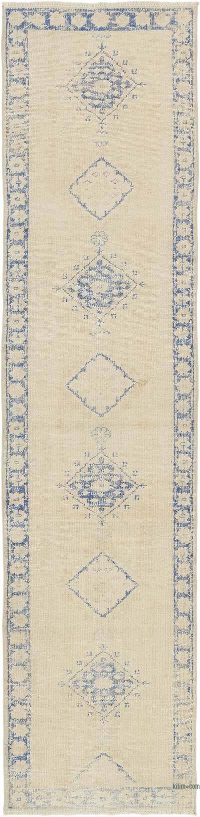 Vintage Turkish Hand-Knotted Runner - 2' 6" x 10' 10" (30" x 130")