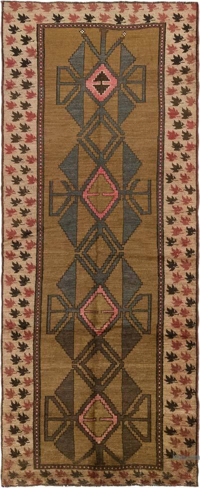 Vintage Turkish Hand-Knotted Runner - 4' 9" x 11' 8" (57" x 140")