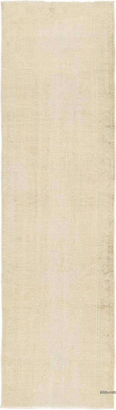 Vintage Turkish Hand-Knotted Runner - 2' 11" x 10' 8" (35" x 128")