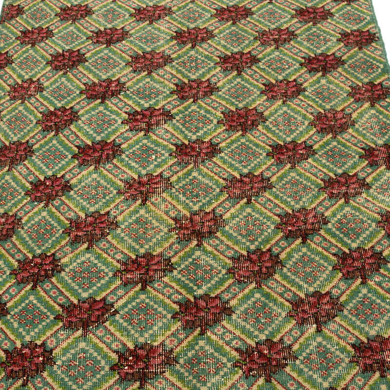 Alfombra Vintage Turca Anudada a Mano - 122 cm x 200 cm - K0081018