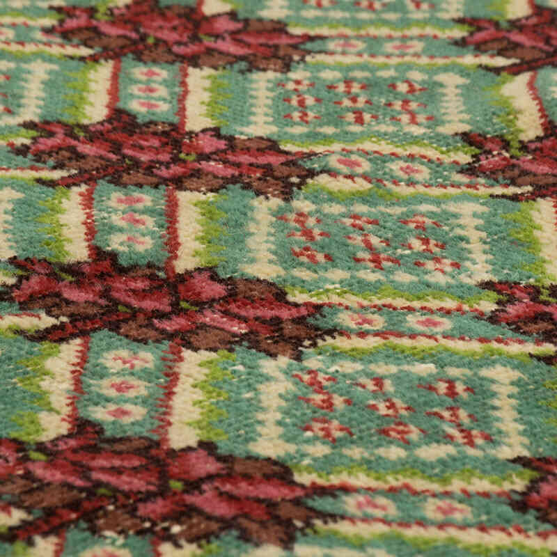 Alfombra Vintage Turca Anudada a Mano - 122 cm x 200 cm - K0081018