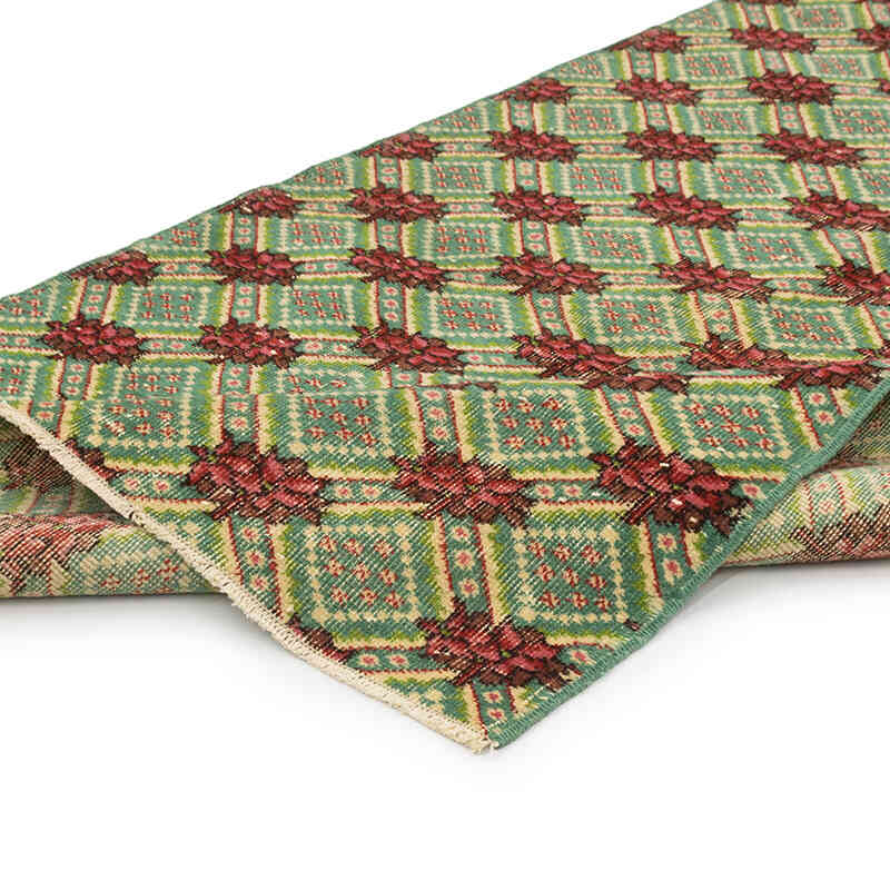 Alfombra Vintage Turca Anudada a Mano - 122 cm x 200 cm - K0081018