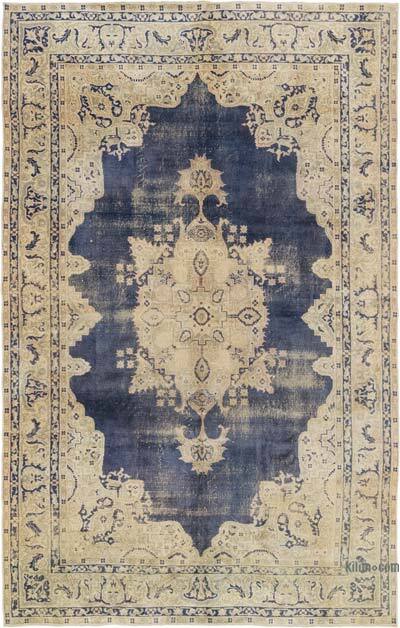 Vintage Turkish Hand-Knotted Rug - 6' 7" x 10' 3" (79" x 123")