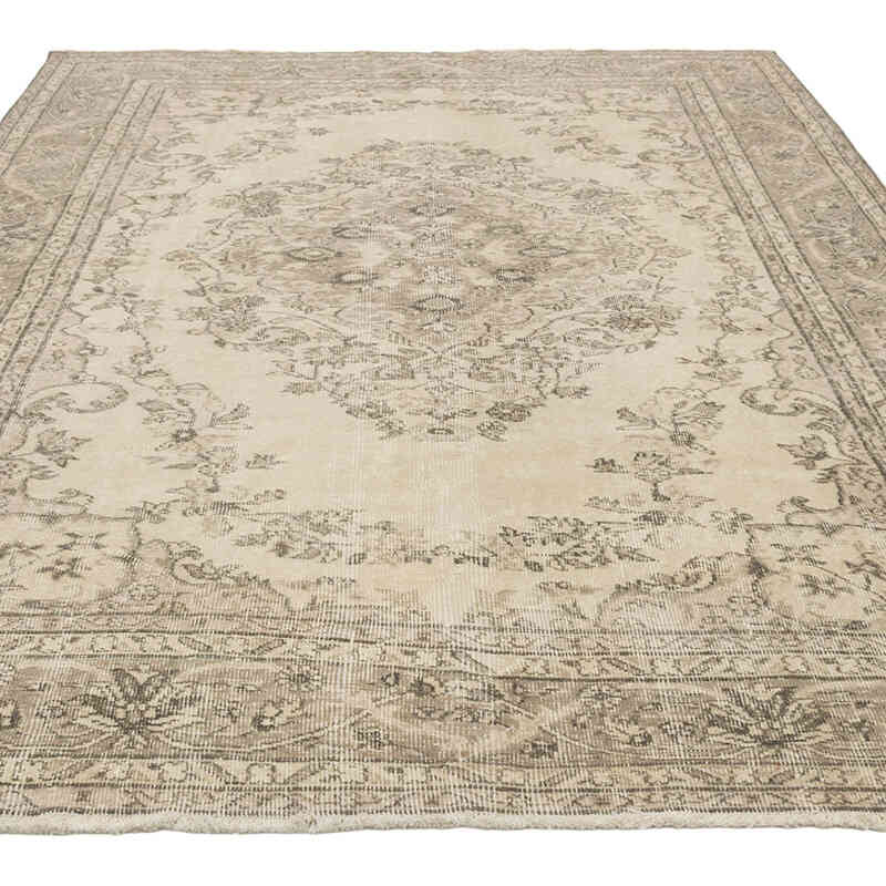 Alfombra Vintage Turca Anudada a Mano - 204 cm x 285 cm - K0081027
