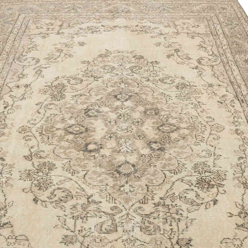 Alfombra Vintage Turca Anudada a Mano - 204 cm x 285 cm - K0081027