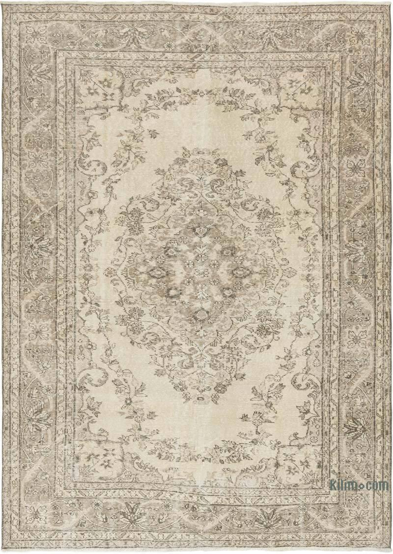 Alfombra Vintage Turca Anudada a Mano - 204 cm x 285 cm - K0081027