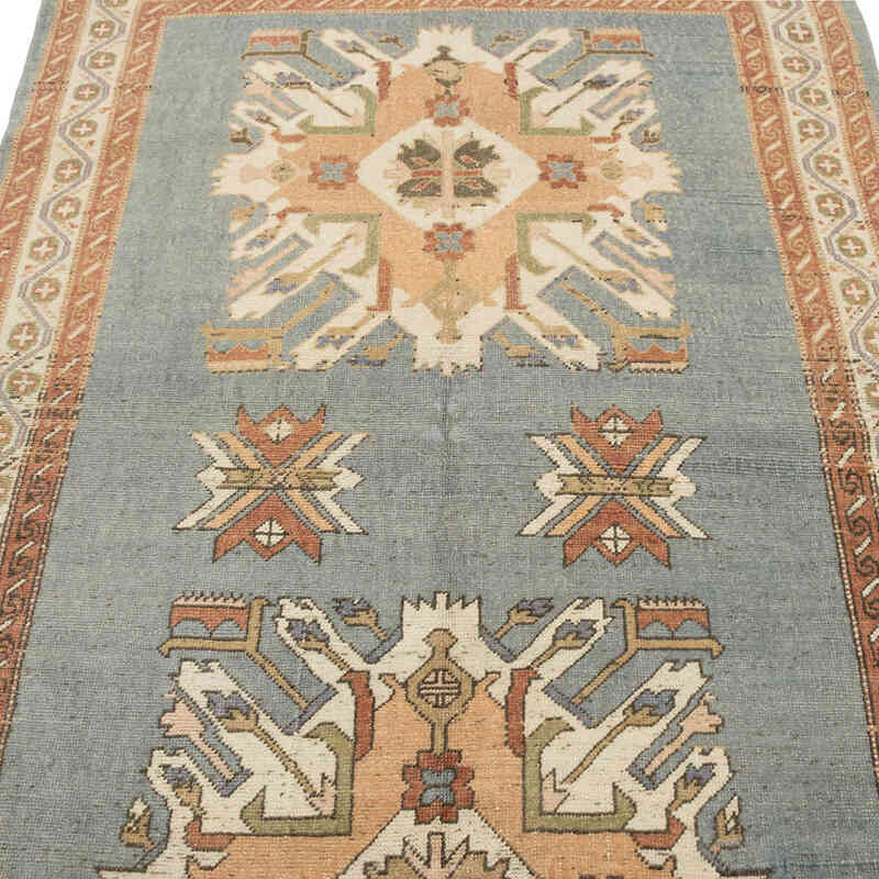 Alfombra Vintage Turca Anudada a Mano - 130 cm x 198 cm - K0081034