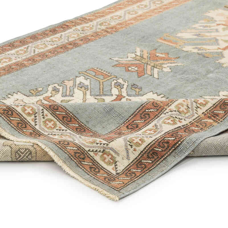 Alfombra Vintage Turca Anudada a Mano - 130 cm x 198 cm - K0081034