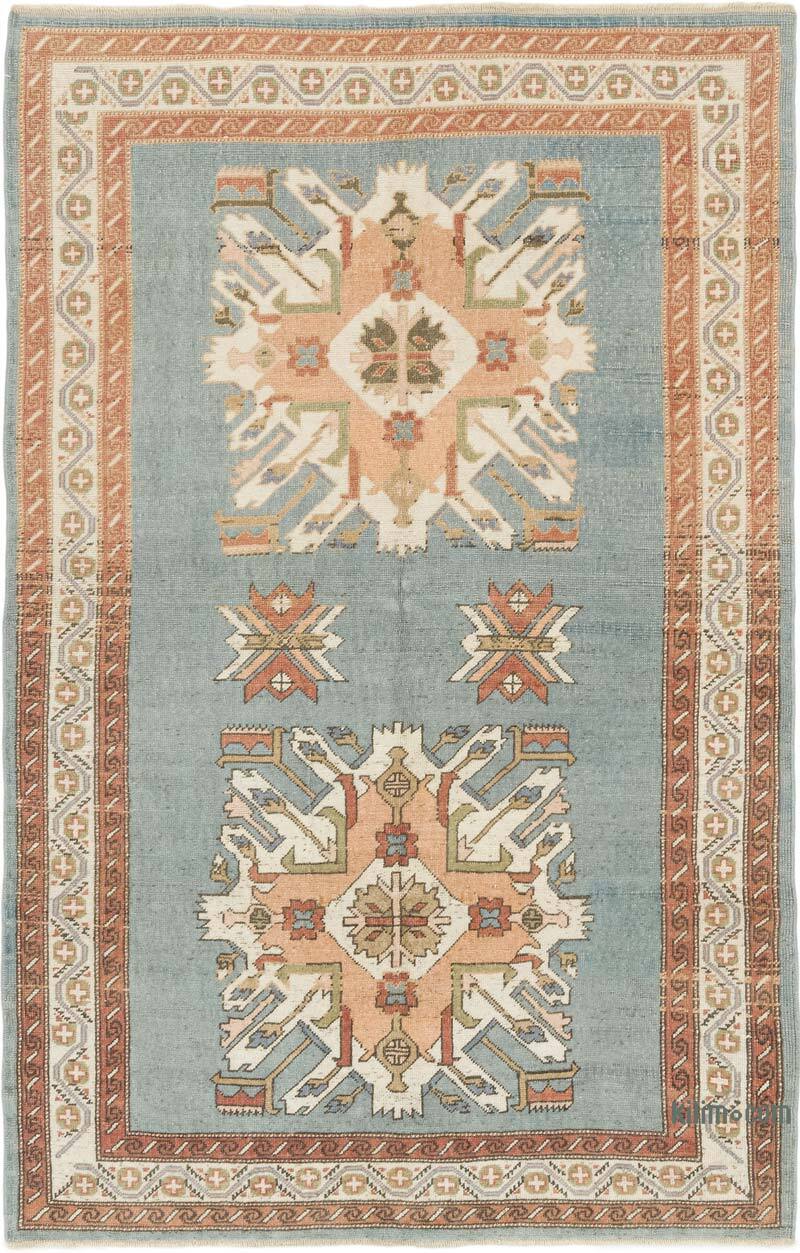 Alfombra Vintage Turca Anudada a Mano - 130 cm x 198 cm - K0081034