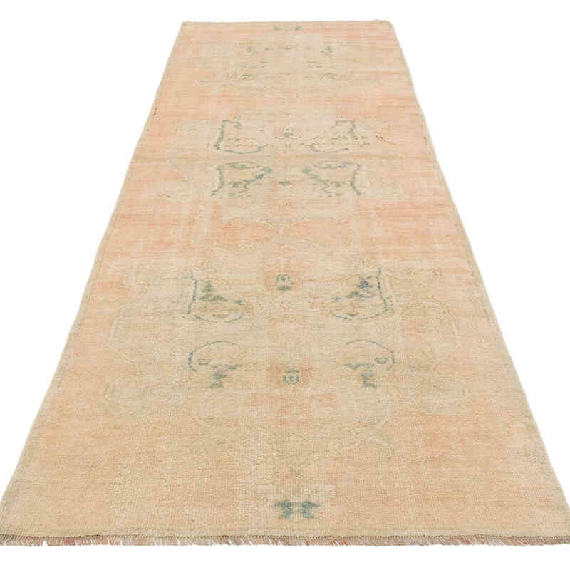 Vintage Turkish Hand-Knotted Runner - 3' 2" x 9' 11" (38" x 119") - K0081042