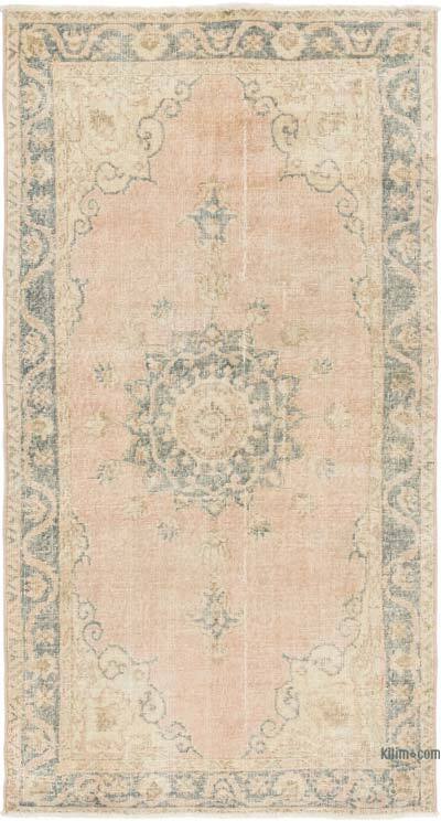 El Dokuma Vintage Halı - 108 cm x 206 cm