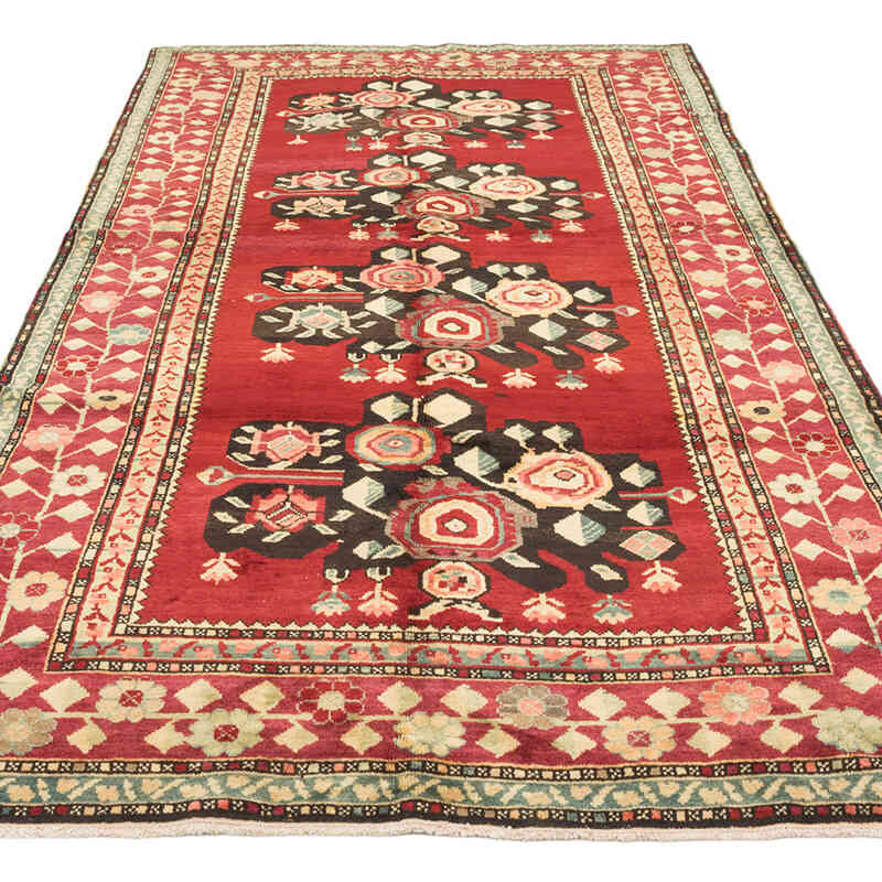 El Dokuma Vintage Halı - 144 cm x 282 cm - K0081054