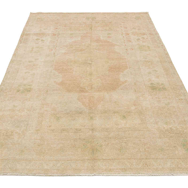 Alfombra Vintage Turca Anudada a Mano - 120 cm x 212 cm - K0081055