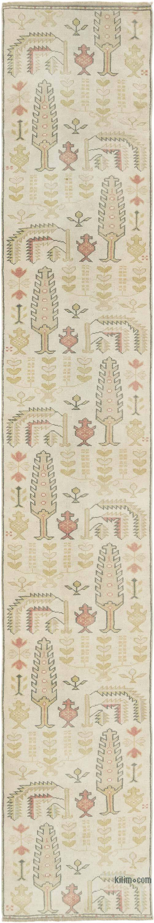 Vintage Turkish Hand-Knotted Runner - 2' 6" x 15' 1" (30" x 181") - K0081060