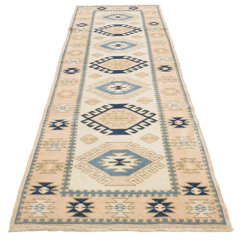 Vintage Turkish Hand-Knotted Runner - 2' 7" x 8' 7" (31" x 103") - K0081068