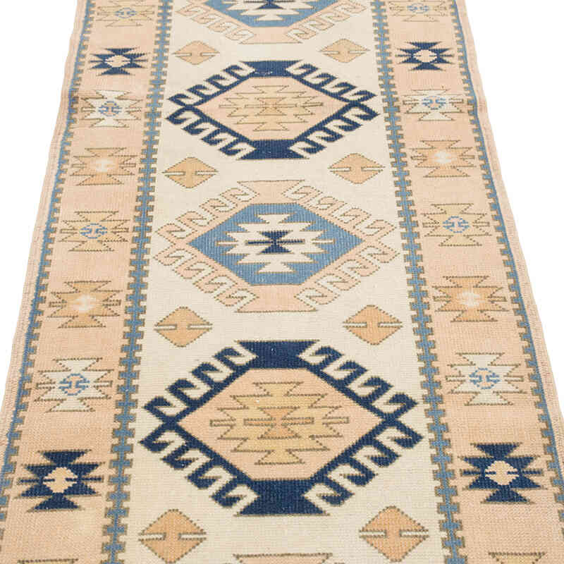 Vintage Turkish Hand-Knotted Runner - 2' 7" x 8' 7" (31" x 103") - K0081068