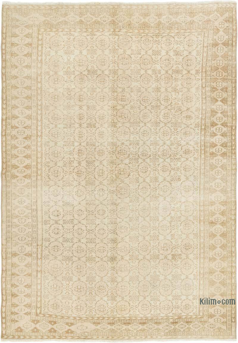 Alfombra Vintage Turca Anudada a Mano - 208 cm x 290 cm - K0081069