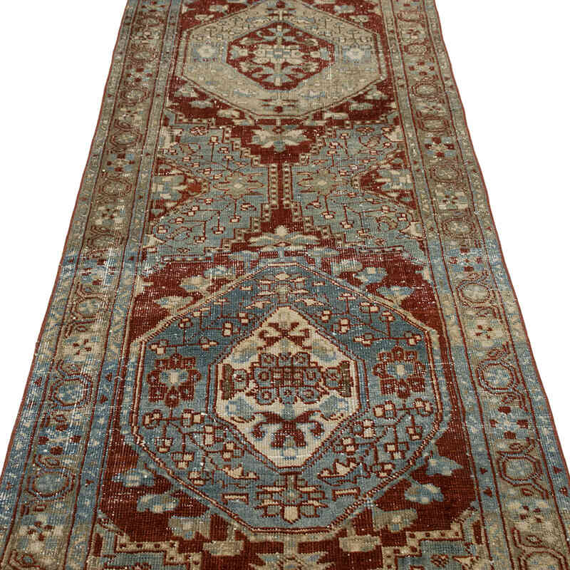 Vintage Turkish Hand-Knotted Runner - 2' 11" x 10' 7" (35" x 127") - K0081074