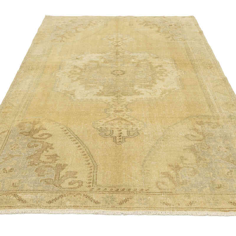 Alfombra Vintage Turca Anudada a Mano - 143 cm x 221 cm - K0081079