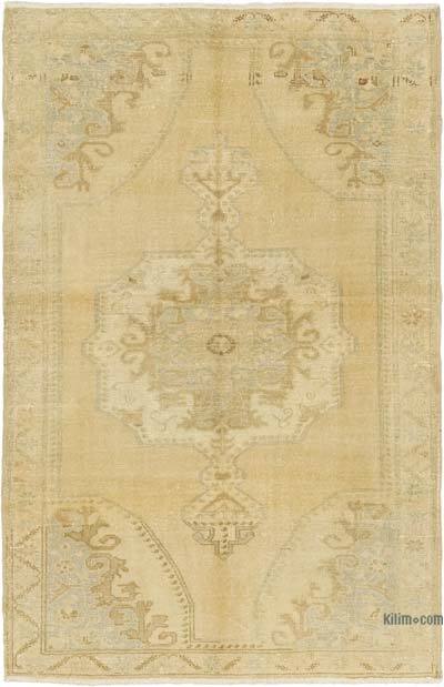 Alfombra Vintage Turca Anudada a Mano - 143 cm x 221 cm