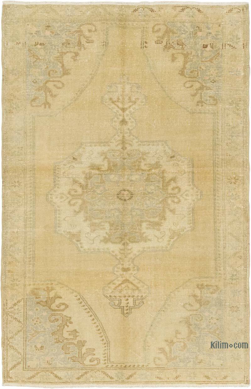 Alfombra Vintage Turca Anudada a Mano - 143 cm x 221 cm - K0081079