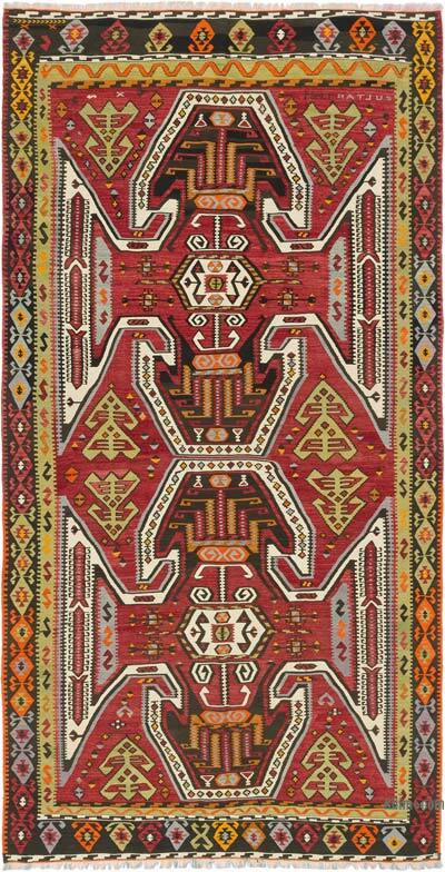 Vintage Çorum Kilimi - 159 cm x 317 cm