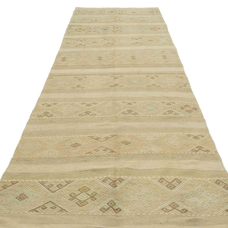 Vintage Malatya Kilim Yolluk - 110 cm x 360 cm - K0081090
