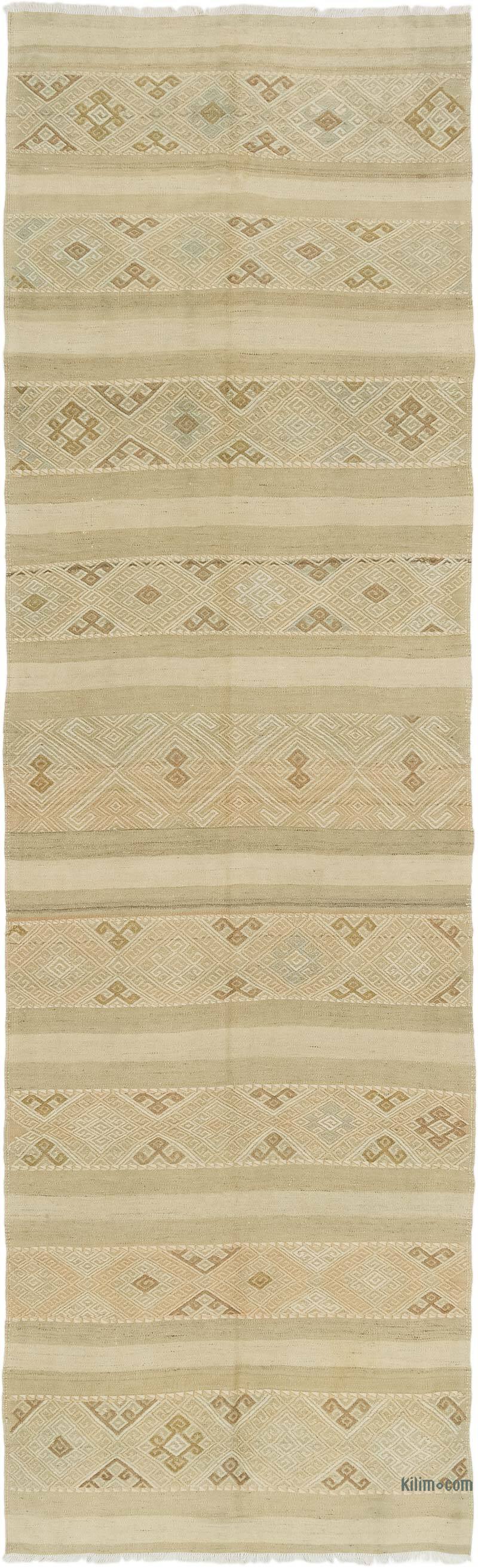 Vintage Malatya Kilim Yolluk - 110 cm x 360 cm - K0081090