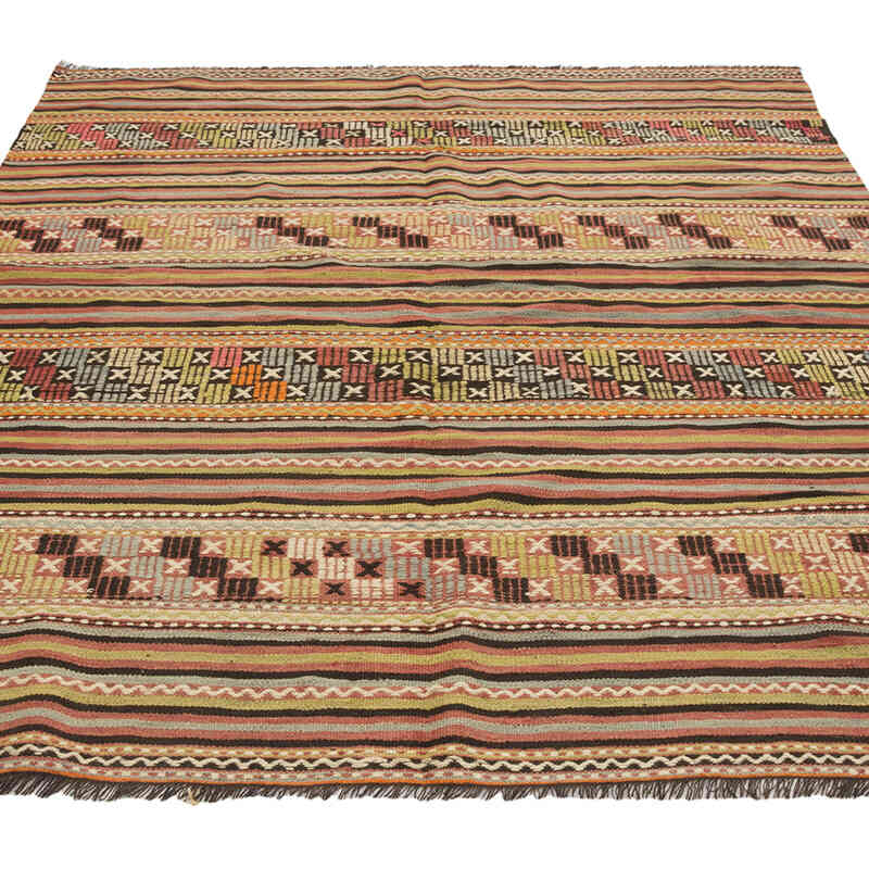 Vintage Manisa Kilim Rug - 5'  x 6' 9" (60" x 81") - K0081093