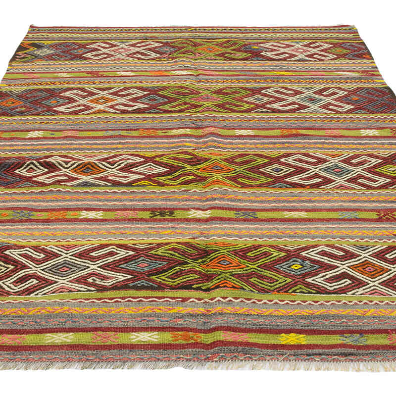 Vintage Manisa Kilim Rug - 4' 11" x 7' 1" (59" x 85") - K0081102