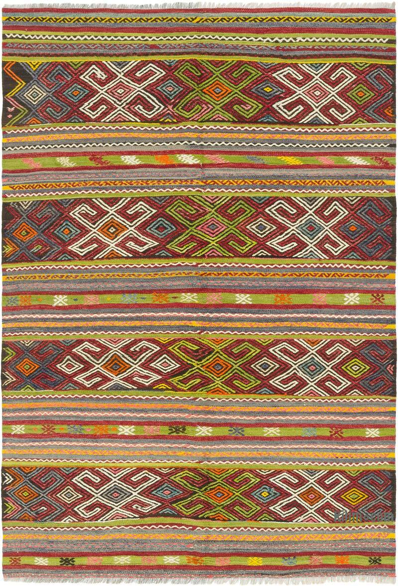 Vintage Manisa Kilim Rug - 4' 11" x 7' 1" (59" x 85") - K0081102