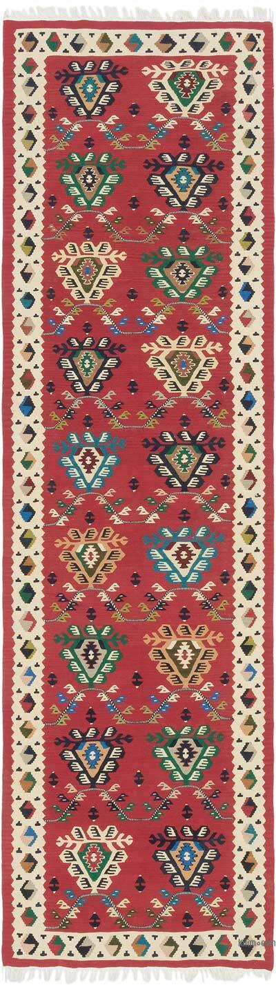Vintage Sharkoy Kilim Runner - 2' 9" x 9' 8" (33" x 116")
