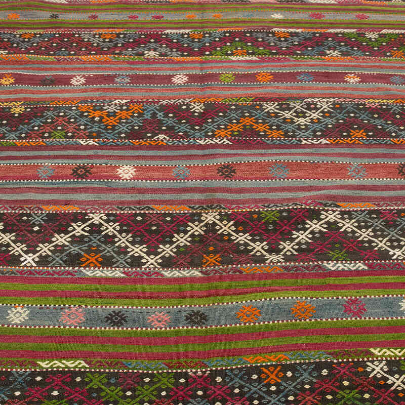 Vintage Manisa Kilim Rug - 5' 3" x 9' 2" (63" x 110") - K0081113
