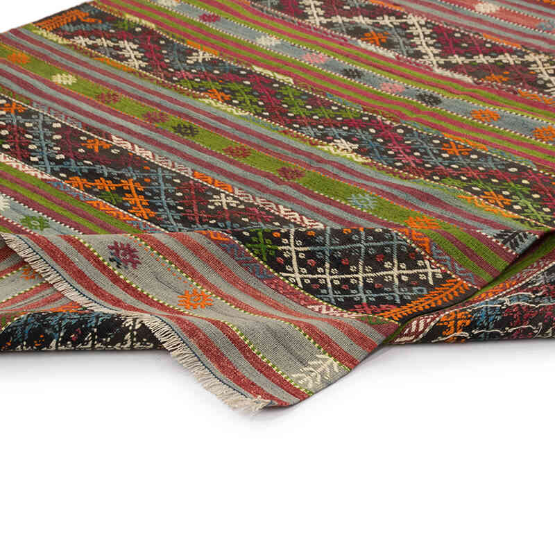 Vintage Manisa Kilim Rug - 5' 3" x 9' 2" (63" x 110") - K0081113