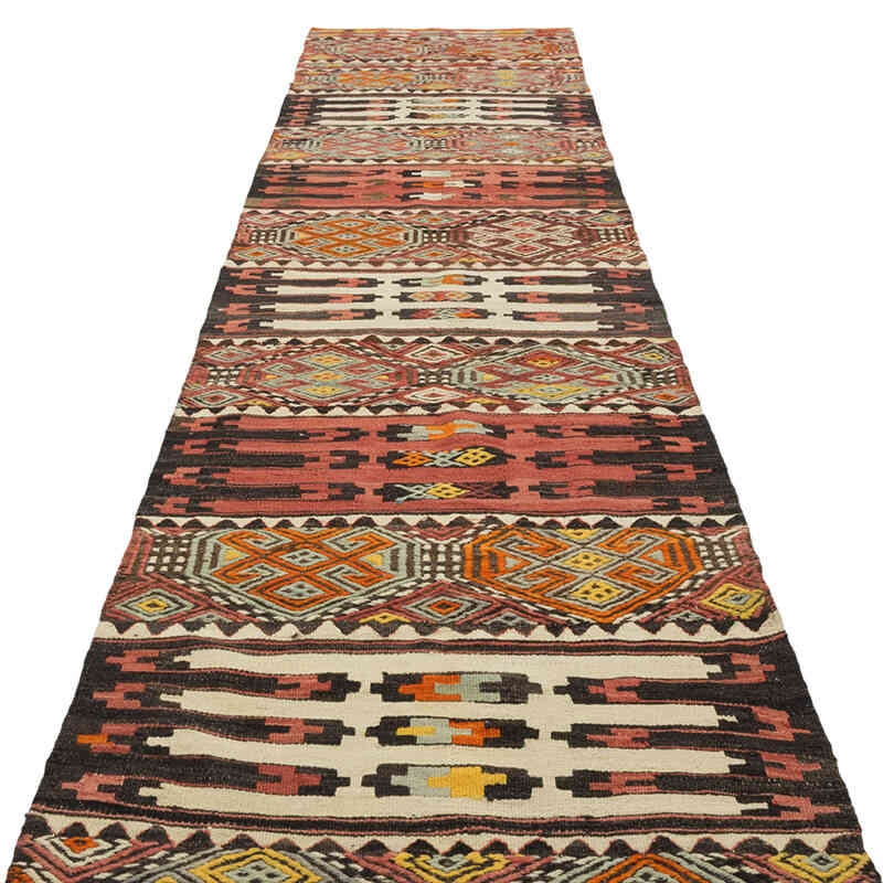 Vintage Malatya Kilim Runner - 3'  x 14' 2" (36" x 170") - K0081117