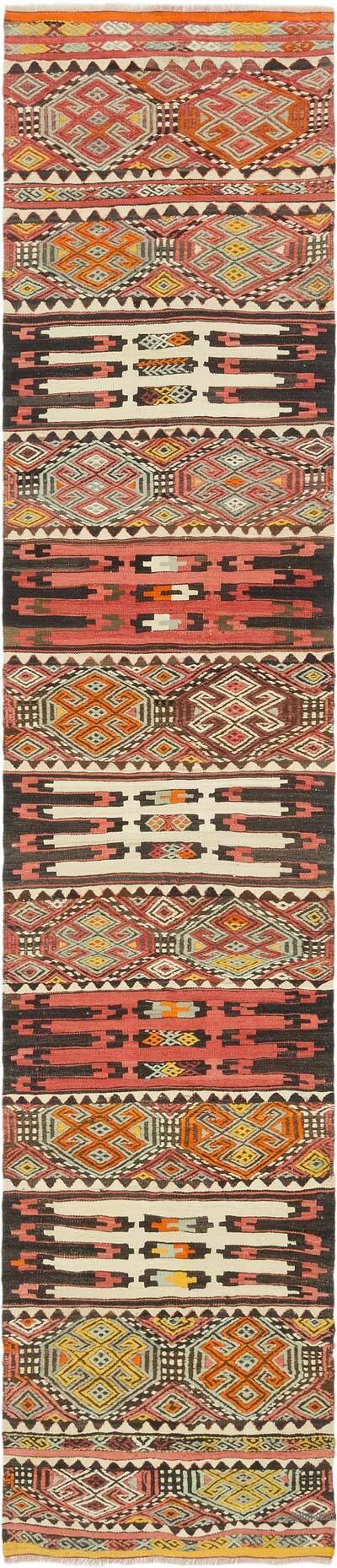 Vintage Malatya Kilim Runner - 3'  x 14' 2" (36" x 170")