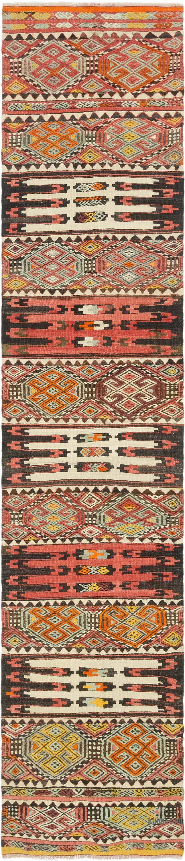 Vintage Malatya Kilim Runner - 3'  x 14' 2" (36" x 170") - K0081117