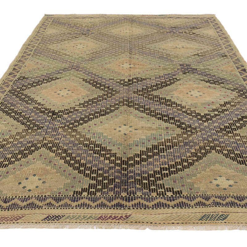 Vintage Anatolian Jijim Rug - 6'  x 10'  (72" x 120") - K0081133