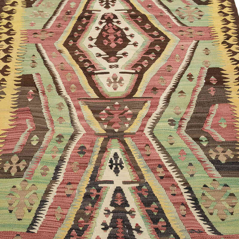 Alfombra Vintage Turca Anudada a Mano - 114 cm x 215 cm - K0081135