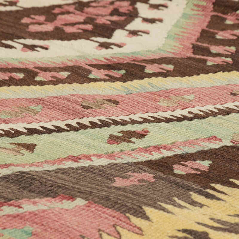 Alfombra Vintage Turca Anudada a Mano - 114 cm x 215 cm - K0081135