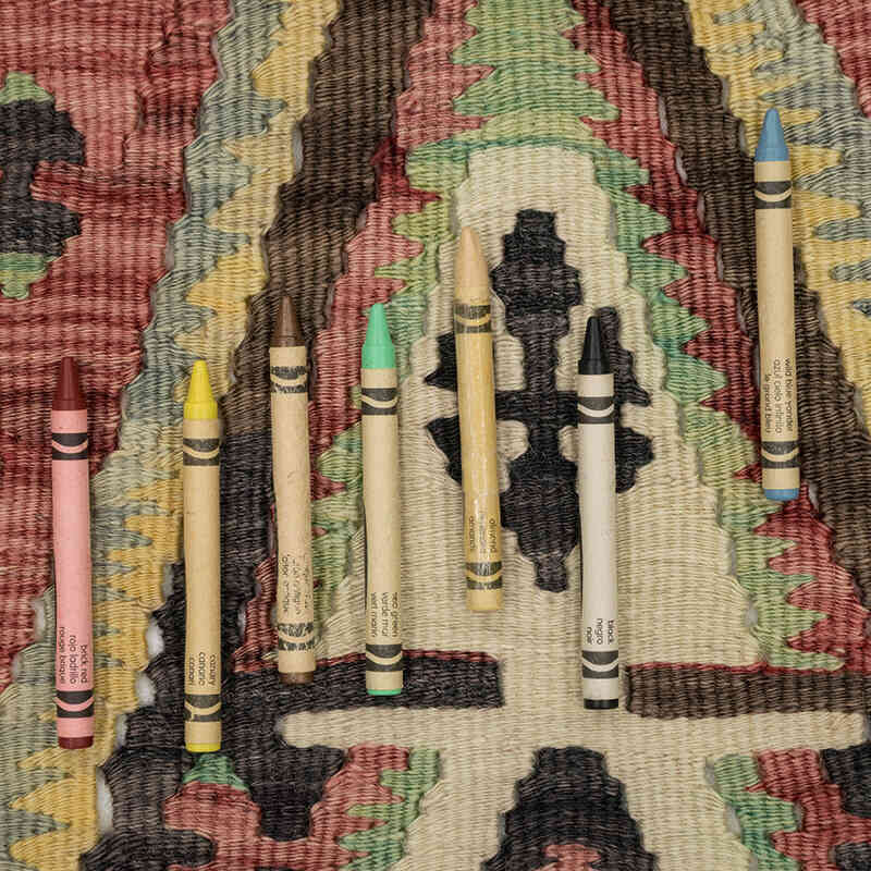Alfombra Vintage Turca Anudada a Mano - 114 cm x 215 cm - K0081135