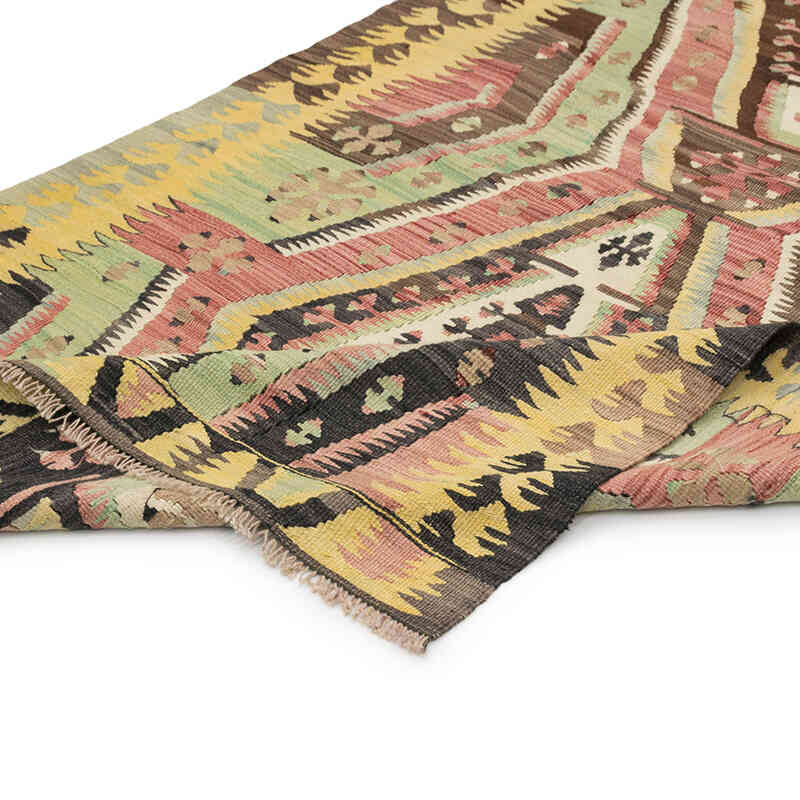 Alfombra Vintage Turca Anudada a Mano - 114 cm x 215 cm - K0081135