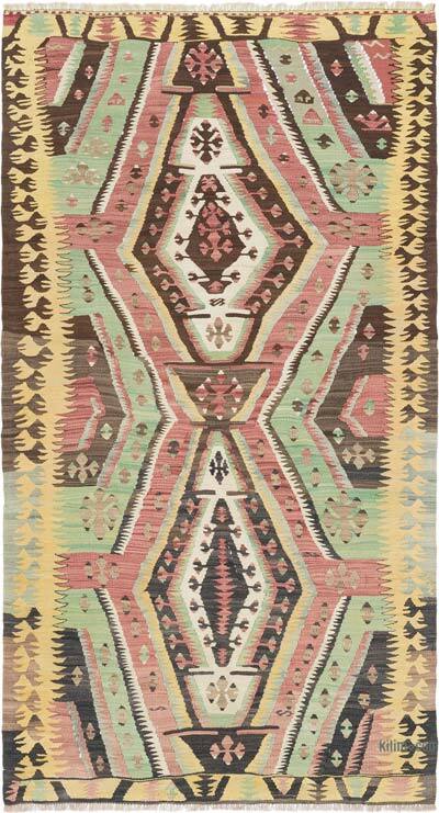 Vintage Turkish Hand-Knotted Rug - 3' 9" x 7' 1" (45" x 85")