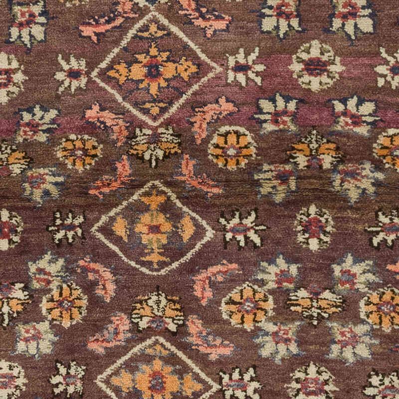 Pasillo Vintage Turco Anudado a Mano - 133 cm x 323 cm - K0081136