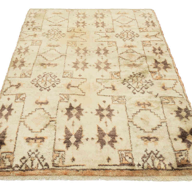 El Dokuma Vintage Halı - 103 cm x 177 cm - K0081137