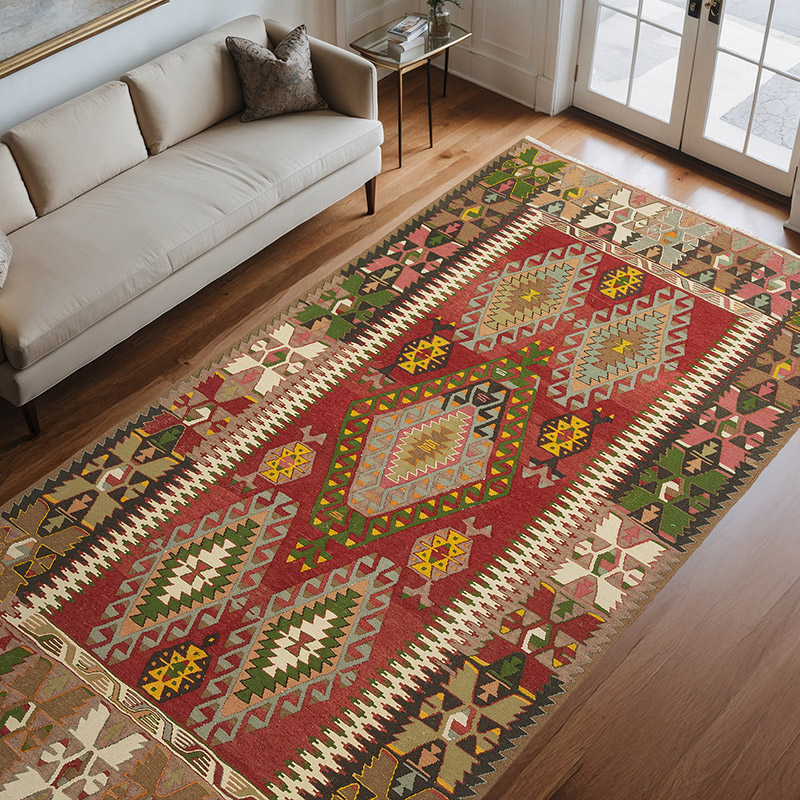 Vintage Çal Kilimi - 180 cm x 330 cm - K0081140